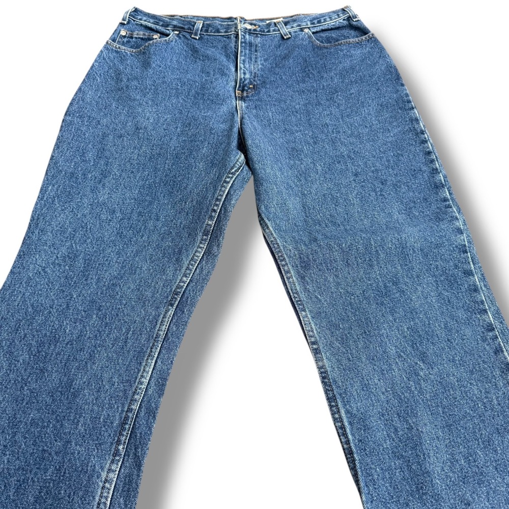 Faded Glory Relaxed Fit Jeans Mens 38x32 Blue Denim Straight‎ Leg Pants Vintage - Picture 3 of 7